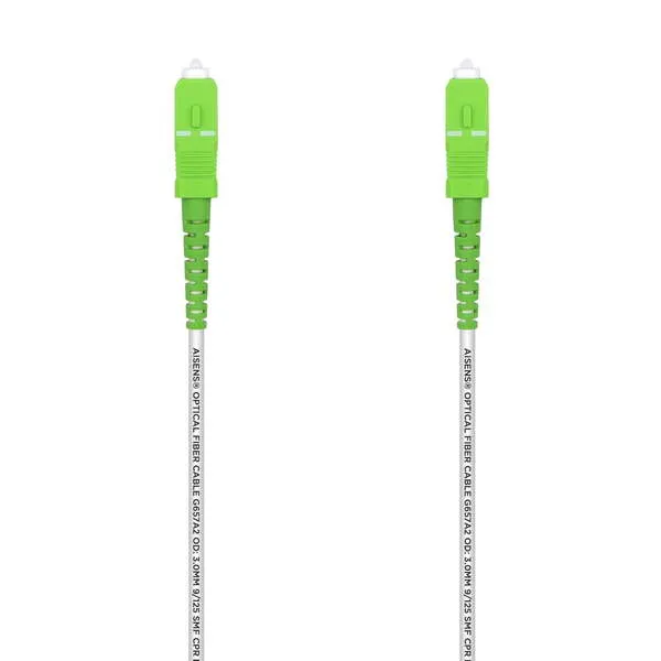 AISENS A152-0499 Cable de Fibra Óptica e InfiniBand 15m SC Blanco