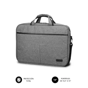 Subblim Maletín Elite Portátil 13.3" a 14" en Poliéster Oxford Color Gris