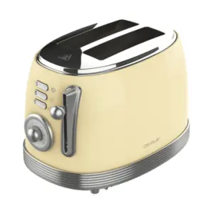 Cecotec Vintage 800 Tostadora 850 W 2 Rebanadas Amarillo