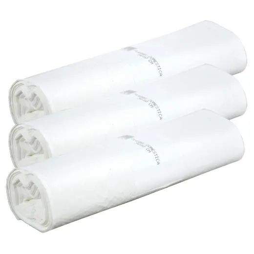 Bolsa De Basura Domestica Belsack G55 30L 54X60 Blanca -Rollo 20U-