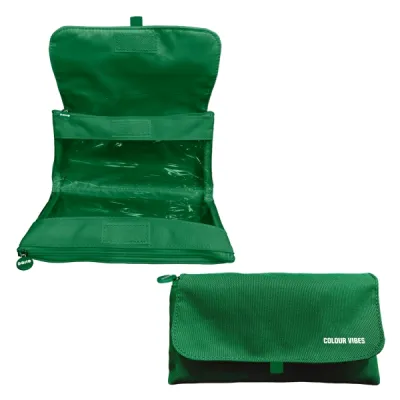 Dohe Vibes Portatodo Doble con Solapa y Bolsillo Interior - 22x11x6cm - Verde