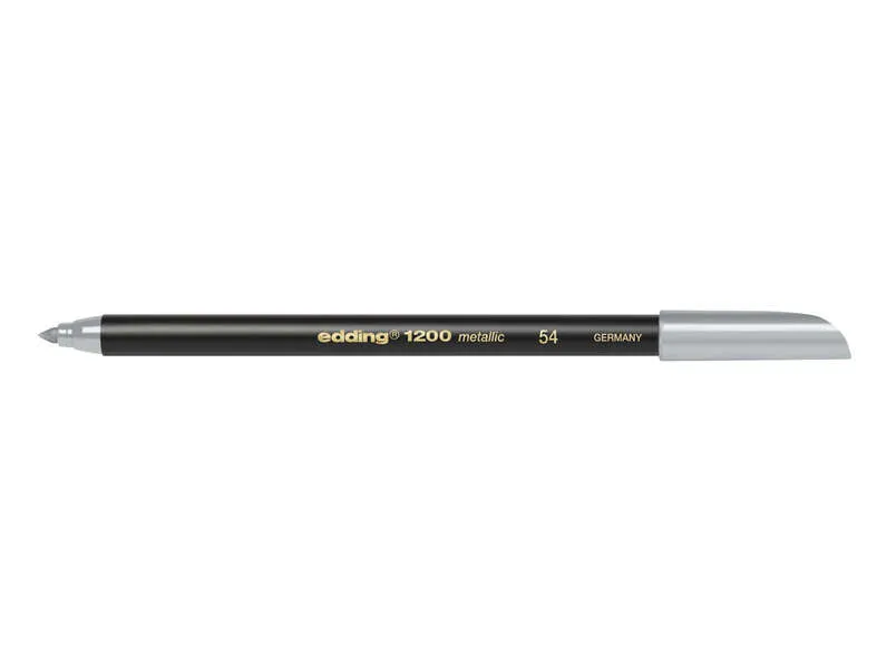 Edding 1200 Rotulador Punta Redonda 1mm Tinta Base Agua Color Plata