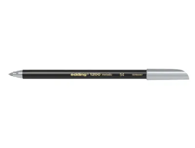 Edding 1200 Rotulador Punta Redonda 1mm Tinta Base Agua Color Plata