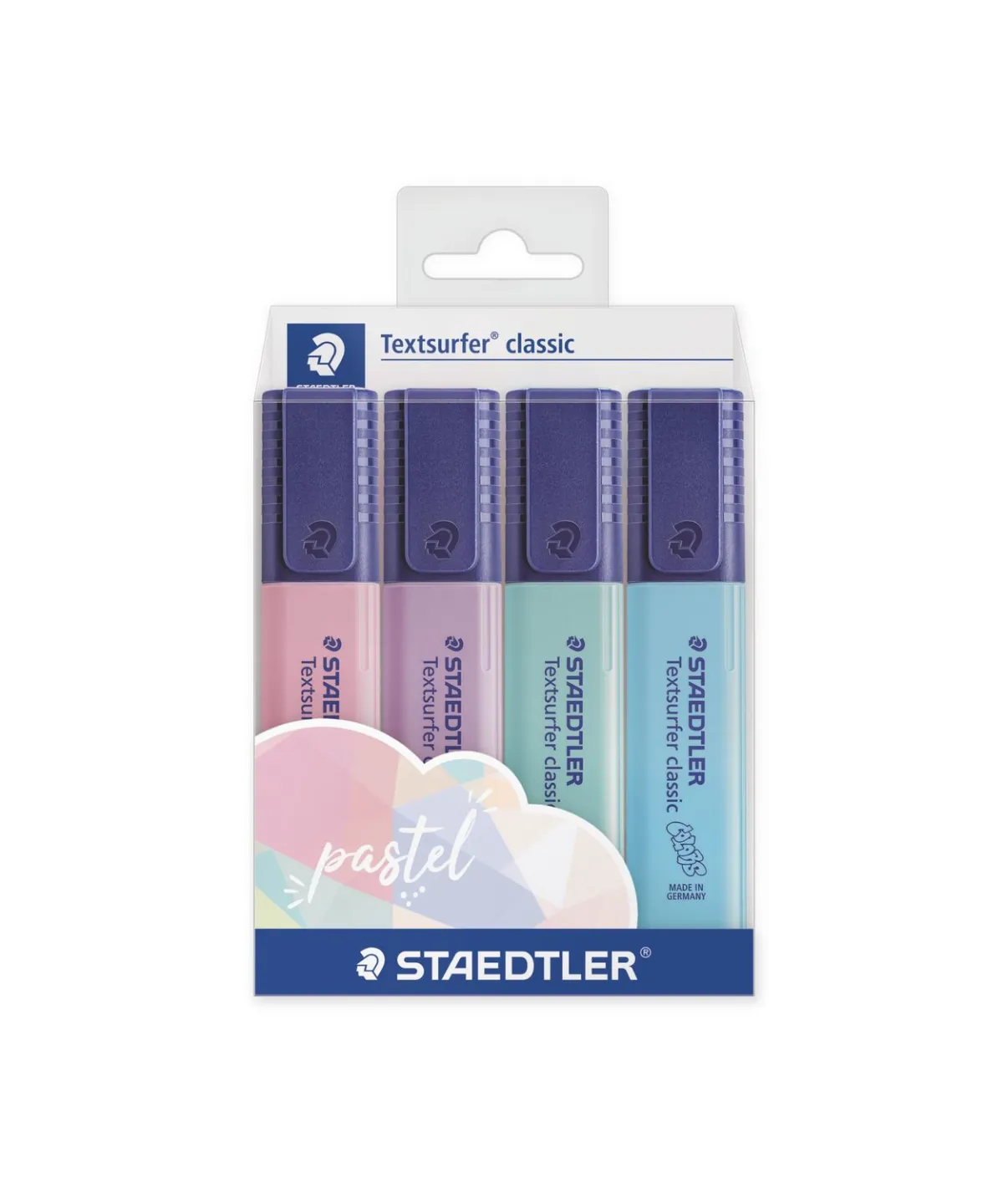 Staedtler Textsurfer Classic 364 Pack de 4 Marcadores Fluorescentes Pastel 1-5mm