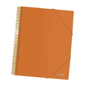 Dohe Carpeta A4 con 40 Fundas, Tapa de Polipropileno Opaco y Espiral de Plástico