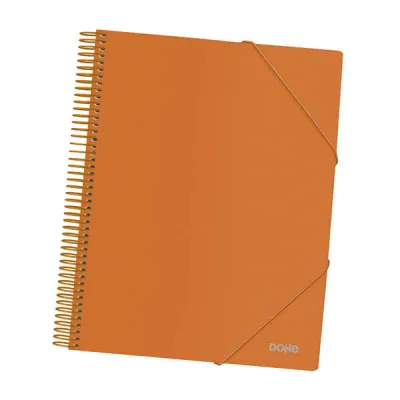 Dohe Carpeta A4 con 40 Fundas, Tapa de Polipropileno Opaco y Espiral de Plástico