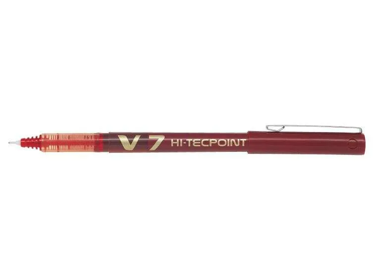 Pilot V7 Hi-Tecpoint Roller Tinta Líquida Roja