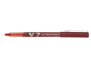 Pilot V7 Hi-Tecpoint Roller Tinta Líquida Roja