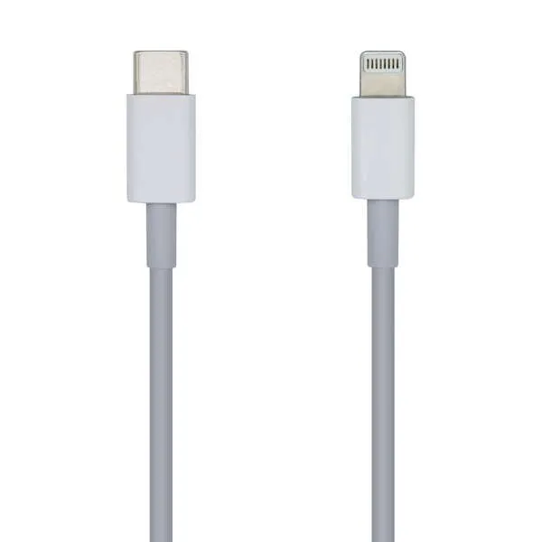 Aisens Cable USB Type C a Lightning 2A 20cm Carga Rápida Blanco
