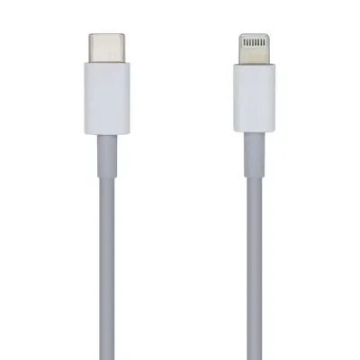 Aisens Cable USB Type C a Lightning 2A 20cm Carga Rápida Blanco