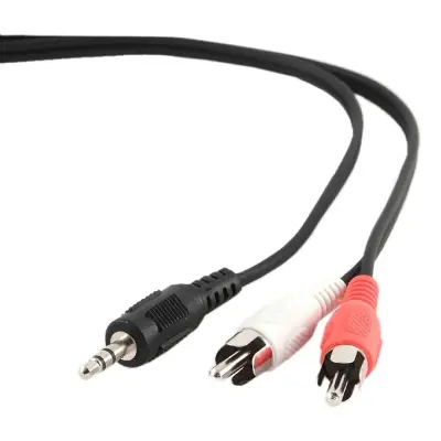 Gembird Cable de Audio 3.5mm a 2xRCA M/M 1.5m Negro/Rojo/Blanco
