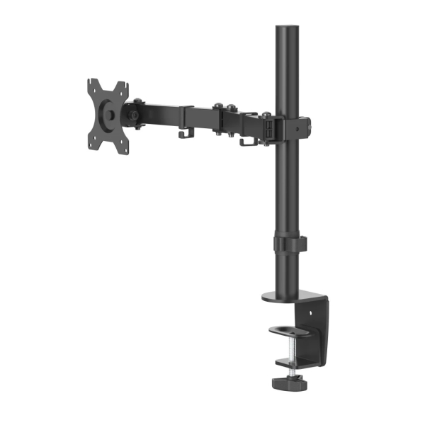 Hama Soporte De Mesa Con Brazo Articulado Para Monitor De 13 A 32" - Capacidad 10Kg - Giro 180º - Inclinacion De 45º - Altura Ajustable - Acero - Vesa 100X100 - 42.88X14.51X40.64Cm - Color Negro