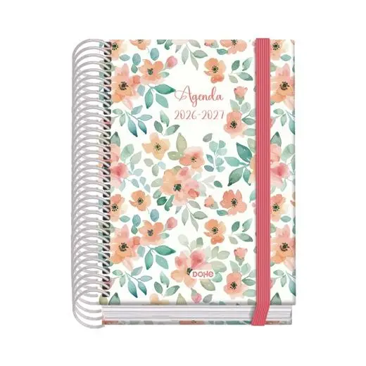 DOHE AGENDA ESCOLAR PRIME A6 ESPIRAL DP CARTÓN FORRADO MOD. CANDY 2026-2027