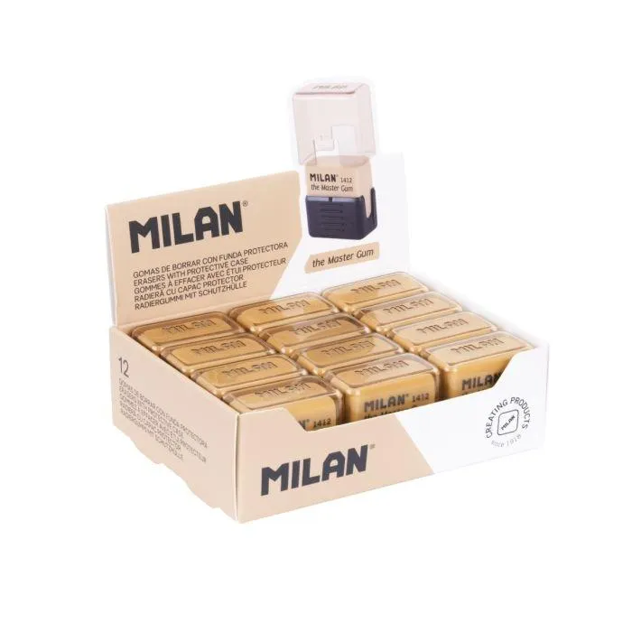 Milan Goma The Master Gum (Especial Bellas Artes) Con Funda Rígida Caja Expositora 12 Ud
