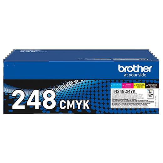 Brother Toner Bk/C/M/Y Hl-L3220Cw/L3220Cwe/L3240Cdw/L8230Cdw/L8240Cdw - Dcp-L3520Cdw/L3520Cdwe/L3560Cdw - Mfc-L3740Cdw/L3840Cdw/L3890Cdw - Pack 4 Colores