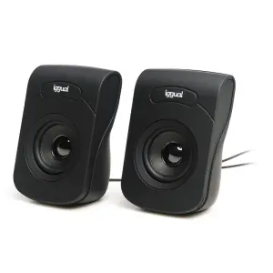 iggual Altavoces 2.0 6W con Conexión Mini-Jack y USB