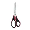 MAPED TIJERAS MULTIUSOS ADVANCED SOFT GEL 21CM ASIMÉTRICAS MANGO NEGRO/ROJO -BLISTER-