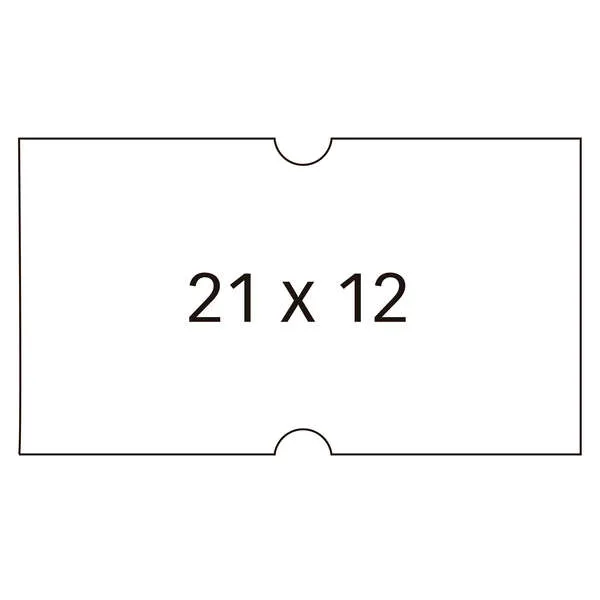 Apli Etiquetas Para Etiquetadora De Precios 21X12mm Blancas - 6 Rollos De 1000