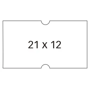 Apli Etiquetas Para Etiquetadora De Precios 21X12mm Blancas - 6 Rollos De 1000