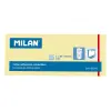 Milan Pack de 3 Blocs de 100 Notas Adhesivas Removibles 38x50mm Amarillo Claro