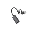 Nanocable Adaptador HDMI 4K Hembra a USB-C Macho - Multisistema Gris Oscuro