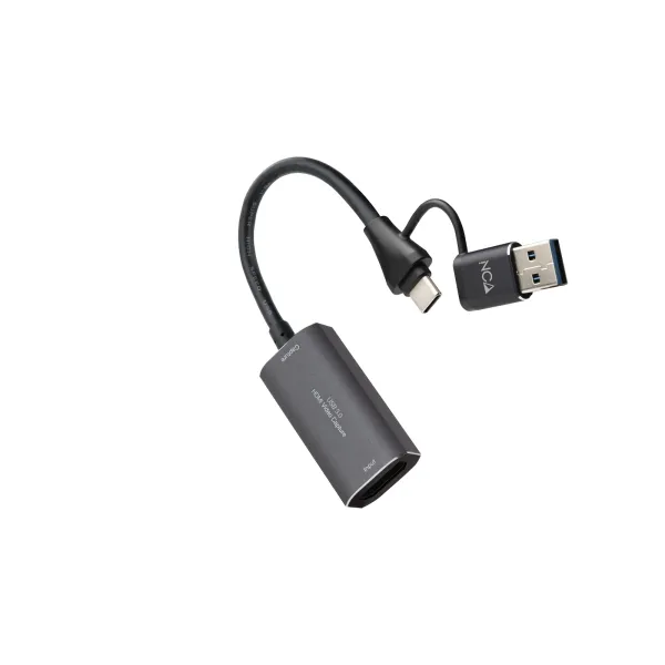 Nanocable Adaptador HDMI 4K Hembra a USB-C Macho - Multisistema Gris Oscuro