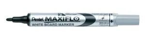 Pentel Marcador Pizarra Blanca Maxiflo MWL-5S Negro Caja 12 Unidades