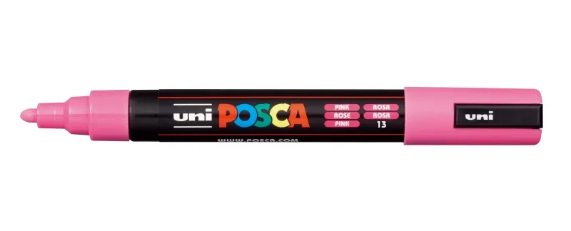 POSCA PC-5M Marcador No Permanente Rosa Punta Forma de Bala