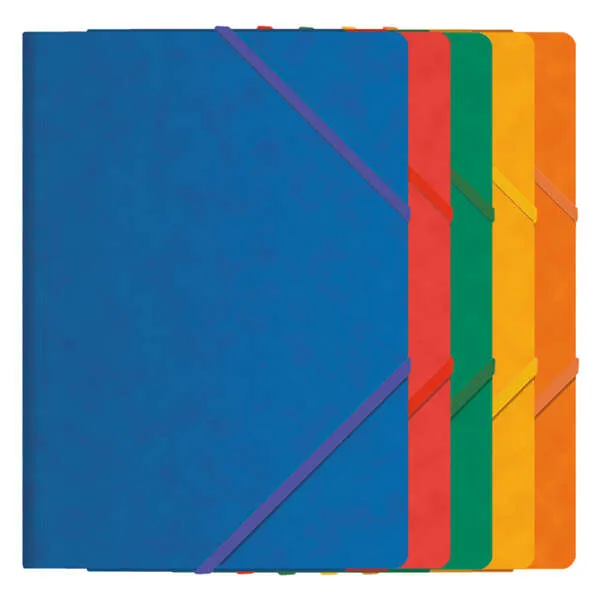 Dohe Carpeta de Gomas con Tres Solapas Tamaño Folio en Cartulina Plastificada