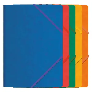 Dohe Carpeta de Gomas con Tres Solapas Tamaño Folio en Cartulina Plastificada