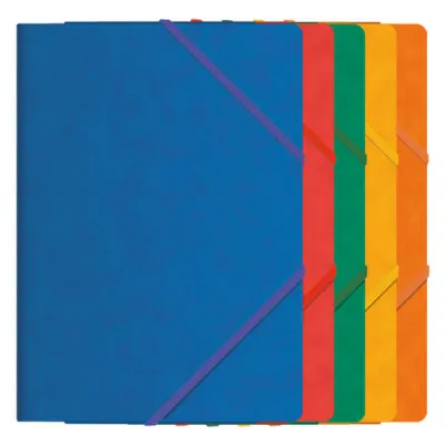 Dohe Carpeta de Gomas con Tres Solapas Tamaño Folio en Cartulina Plastificada