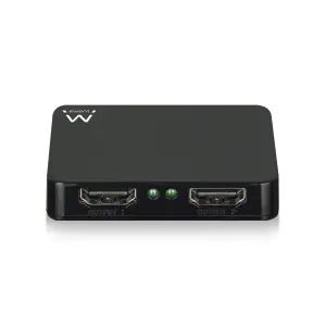 Ewent Duplicador HDMI 1x2 4K a 30Hz con Cable de Alimentación de 80cm y LED Negro