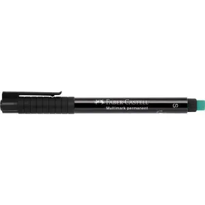 Faber-Castell Multimark Rotulador Permanente 0.4mm con Goma de Borrar Negra