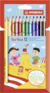 Stabilo Lápices de Colores Trio Thick Estuche 12 Unidades Surtidos