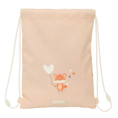 Safta Saco Plano con Bolsillo y Cremallera 3L 260x10x340mm Color Melocotón