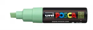 Posca PC-8K Marcador de Pintura Verde Claro - Punta Biselada 8mm, Tinta Acrílica Base Agua