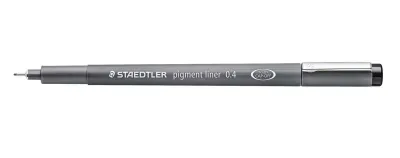 Staedtler Pigment Liner 308 Rotulador Calibrado 0.4mm Secado Rápido Negro