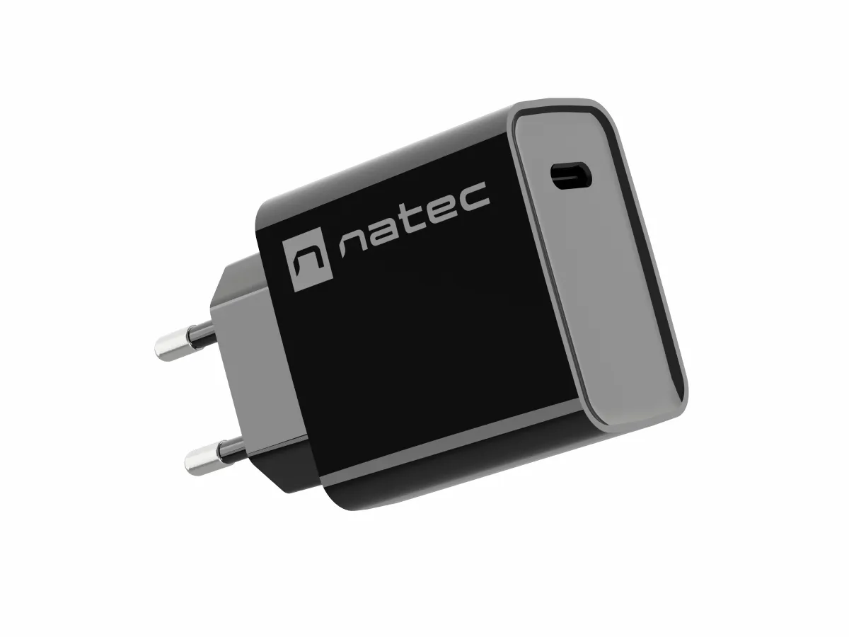 NATEC Ribera Cargador Universal Negro Corriente Alterna Carga Rápida Interior