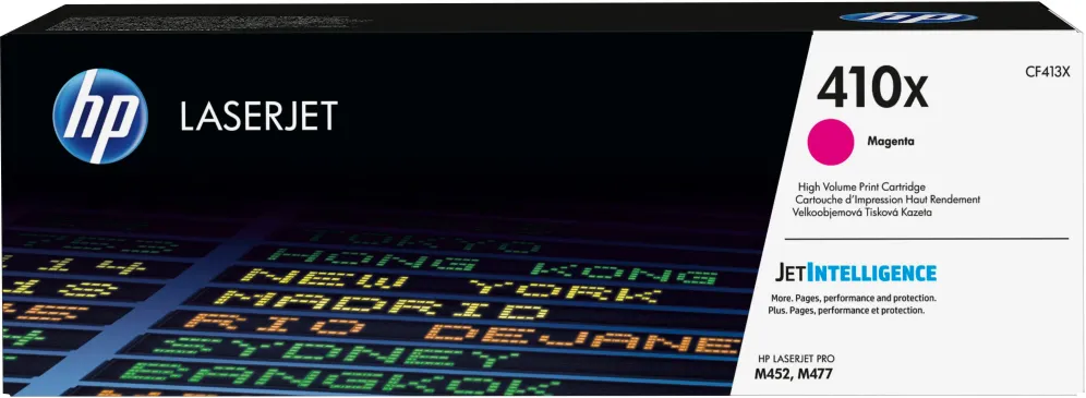 Hp Cartucho De Tóner Original Laserjet 410X Magenta De Alta Capacidad