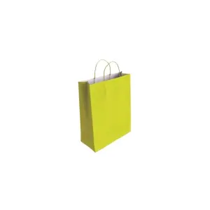 Bismark Bolsa de Papel Celulosa 24x8x18cm Color Pistacho