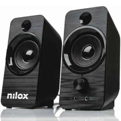 Nilox Altavoces PC 6W USB Negro