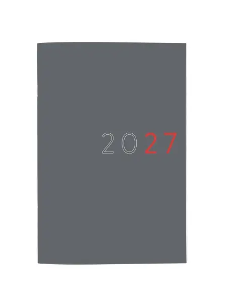 Finocam Planificador Sobremesa Internacional Anual 2027 Mes Vista 165x240mm Color Gris