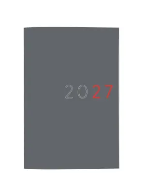 Finocam Planificador Sobremesa Internacional Anual 2027 Mes Vista 165x240mm Color Gris