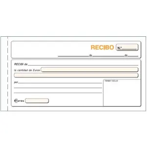 LOAN Talonario Recibos Tercio de Folio Duplicado Autocopia