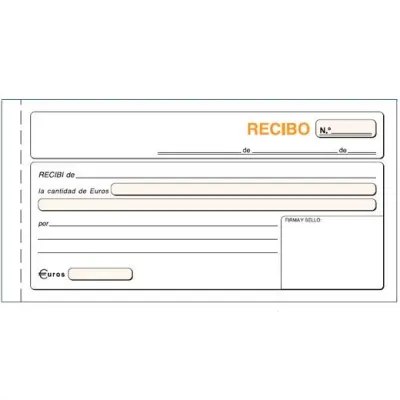 LOAN Talonario Recibos Tercio de Folio Duplicado Autocopia