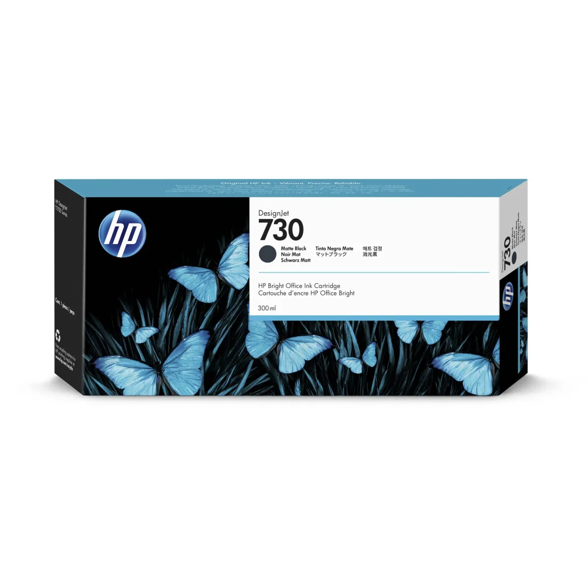 HP 730 Cartucho de Tinta Original Negro Mate