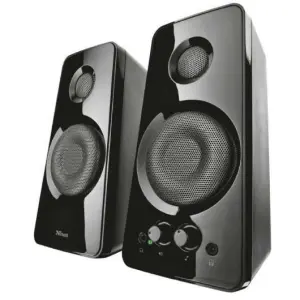 Trust Altavoces 2.0 Tytan 18W RMS Autoalimentado USB Conexión Frontal Auriculares Negro