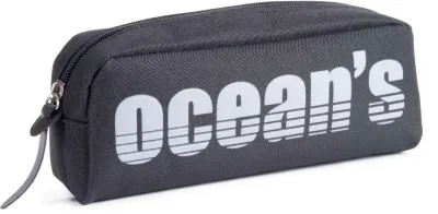 Oceans Wave Estuche de 1 Cremallera con Tirador Ergonómico Color Gris Oscuro