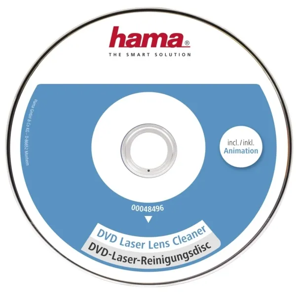 Hama CD Limpiador de Equipo DVD con Micro Cepillos - Limpieza en Seco - 8 Idiomas