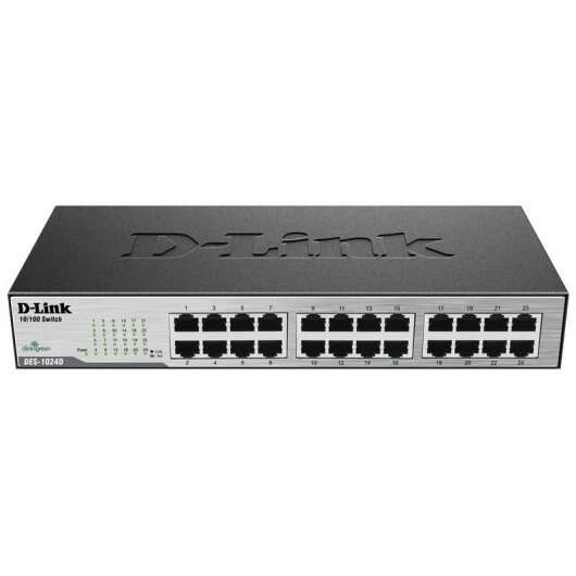 D-Link Switch 24 Puertos 10/100Mbps No Gestionable